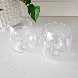 Set of 2 Chevalier Collection Stemless Aerating Wine Glasses